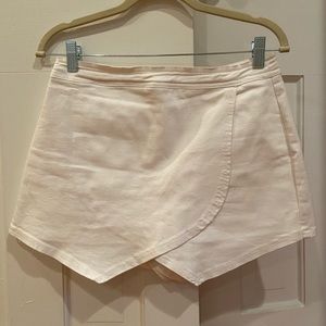 White Jean skort